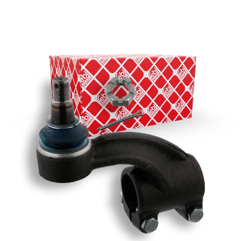 Image of FEBI BILSTEIN 01909 Track rod end OE Turbo NEW, Front Axle Right, with crown nut Tie Rod End (914)