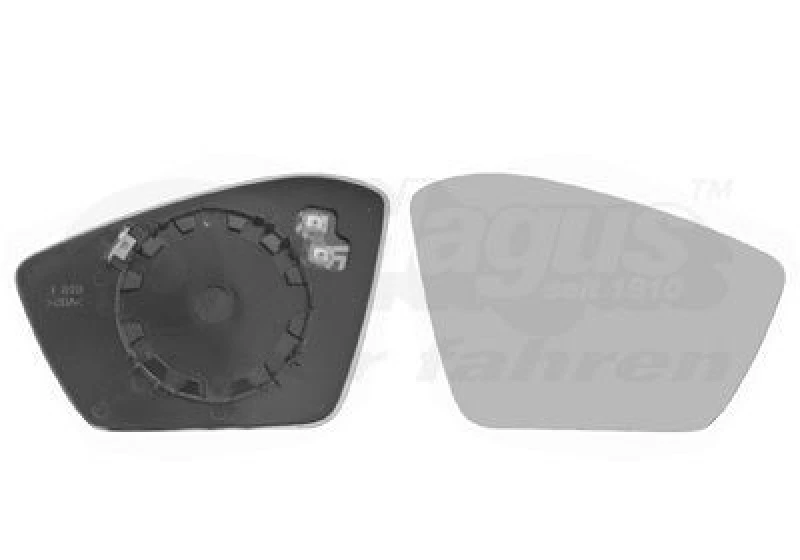 Image of VAN WEZEL Wing mirror glass VAN WEZEL 7638838