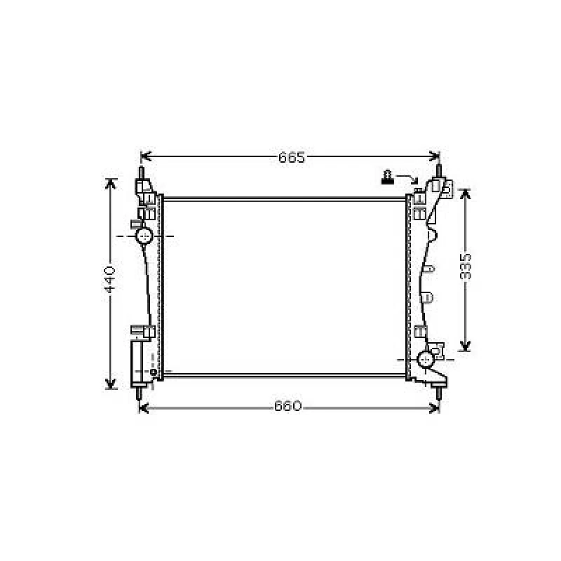 Image of Engine radiator DIEDERICHS DCM1984