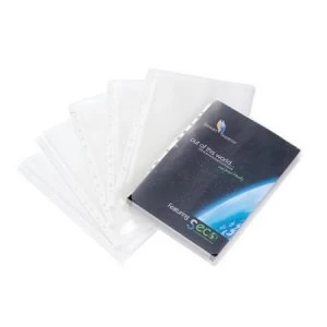 image of Sseco Expandable Pockets A4 Clear Pack of 10