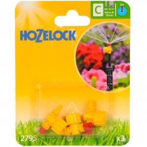 Image of Hozelock CLASSIC MICRO 360° Adjustable Microjet 5/32" / 4mm Pack of 3