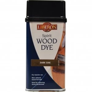 image of Liberon Spirit Wood Dye Dark Oak 250ml