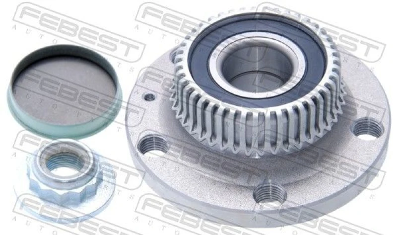 Image of FEBEST 1782-A3RA43 Wheel bearing kit Rear Axle, with ABS sensor ring Wheel Bearing Kit (654)