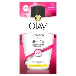 image of Olay 2in1 Hydration + SPF15 Lightweight Day Lotion 100ML