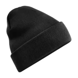 Beechfield Recycled Cuffed Beanie (One Size) (Black)