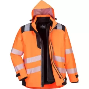 Image of Oxford Weave 300D PW3 3 in 1 Class 3 Hi Vis Jacket Orange / Black 2XL