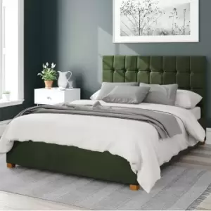 Image of Sinatra Plush Velvet Ottoman Bed Forest (Green)