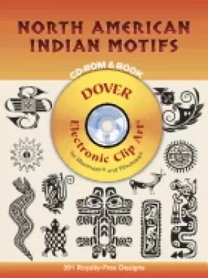 Image of north american indian motifs cd rom and book