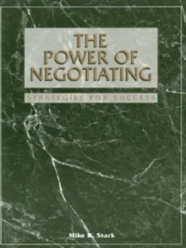 Image of The Power of Negotiating by Mike R Stark Book