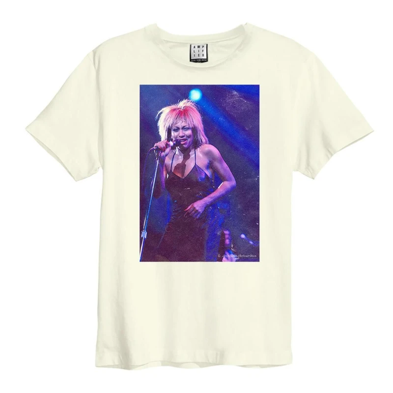 Image of Amplified Amplified Men Tina Turner Joe Wise T-Shirt in White Size: 3X-Large White XXXL Male 5063806466796