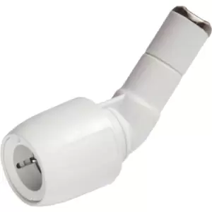 Image of Hep2O Obtuse Bend 135º Single Socket 22mm in White Plastic
