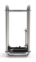 Image of Streacom DA6 SFF Vertical Open Frame Steel PC Case - Chrome