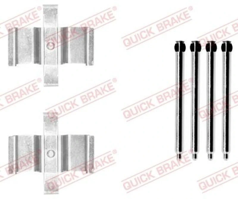 Image of QUICK BRAKE Brake pad fitting kit QUICK BRAKE 109-1765