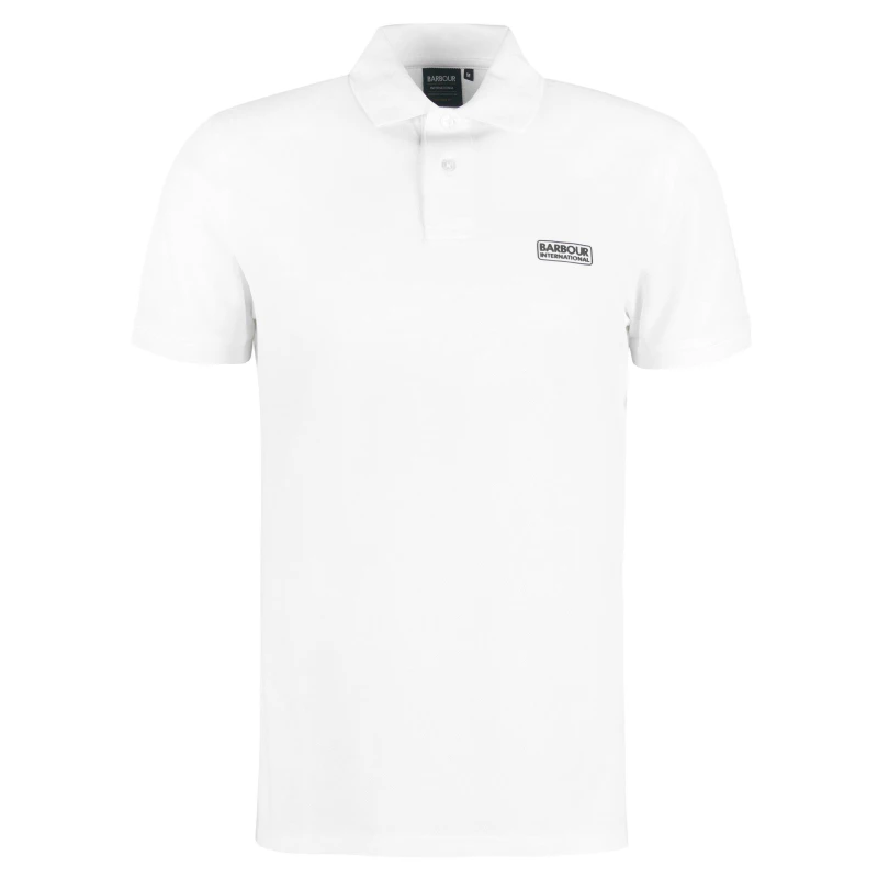 Image of Barbour International Essential Polo Shirt - White White 3XL