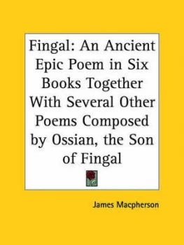 Image of Fingal by James Macpherson and Ossian Paperback