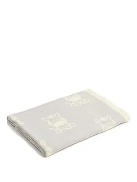 Image of Clair De Lune Clair de Lune Zebra Knitted Blanket - One Size