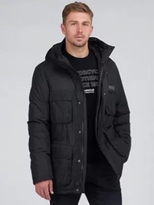 Image of Barbour International Transmisson Arden Quilt, Black, Size 2XL, Men