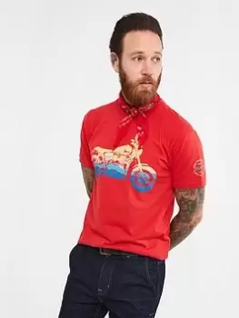 Image of Joe Browns Take It In Tee - Red, Size L, Men