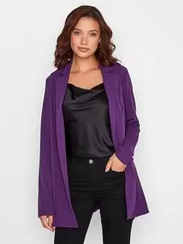 Long Tall Sally Scuba Jacket - Purple, Purple, Size 12, Women