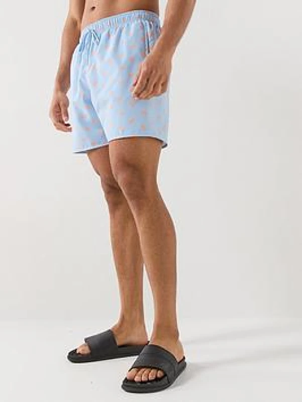 Image of Lacoste Mens Swim Shorts - Blue Male L