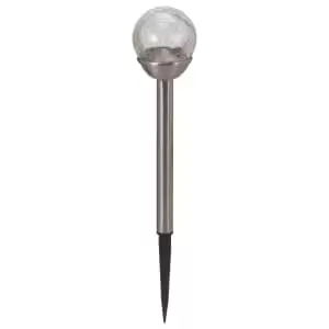 Image of Colour Change Crackle Globe Solar Stake Light 5 Pack