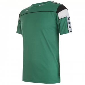 Image of Kappa Slim Fit Arar T Shirt - Green/Black