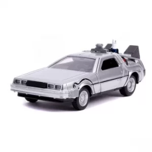 Image of Back to the Future II Hollywood Rides Diecast Model 1/32 DeLorean Time Machine