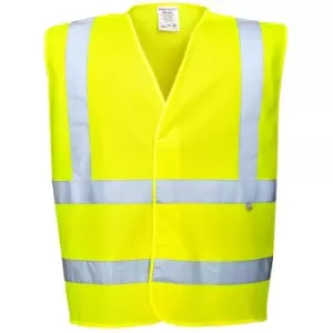 Image of Portwest - FR75YER4X/5X - sz 4XL - 5XL Hi-Vis FR Vest - Yellow - Yellow