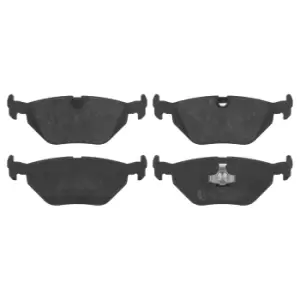 Image of Brake Pad Set ADB114227 by Blue Print rear axle