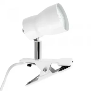Image of Clip-On Spotlight Lamp in White