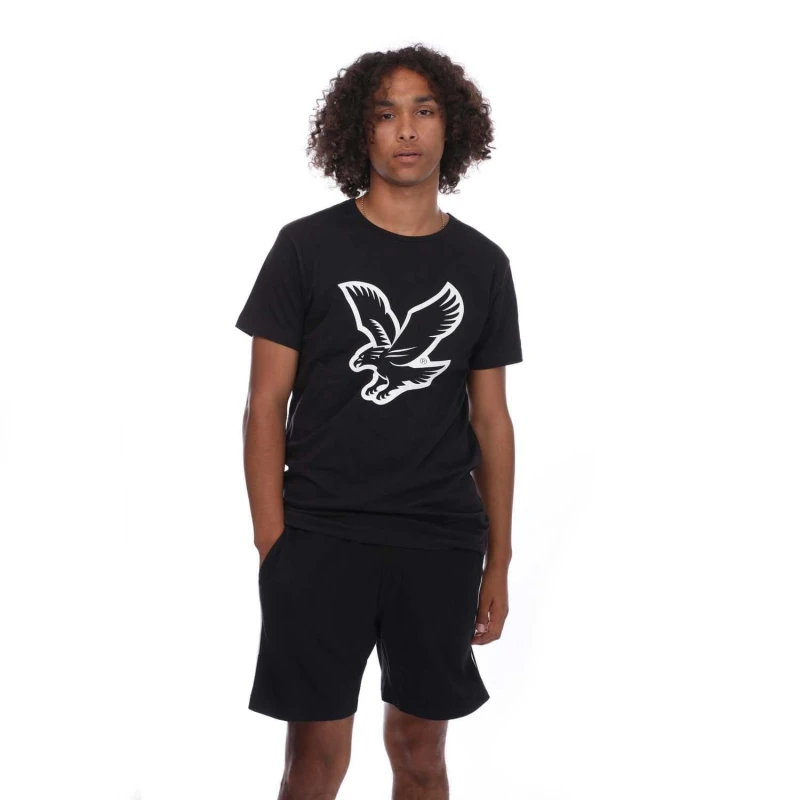 Image of Lyle and Scott Lounge T-Shirt & Short Pack - Black M