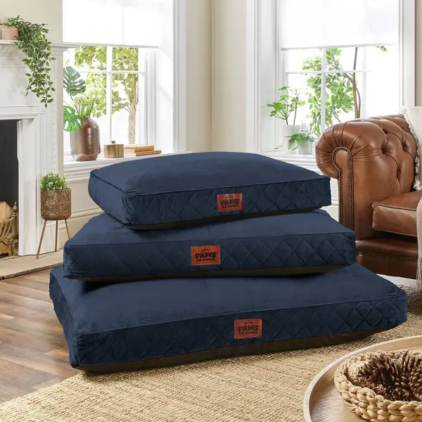 Image of Paws For Slumber Paws For Slumber Luxury Grey Pet Bed -Extra Large