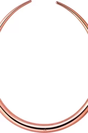 Image of Ladies Calvin Klein Rose Gold Plated Born Choker Necklace KJ94PJ100100