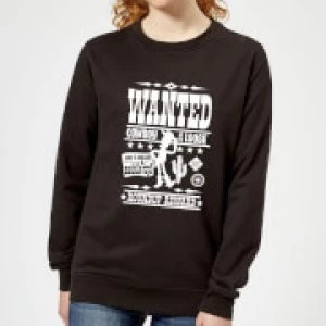 Image of Toy Story Wanted Poster Womens Sweatshirt - Black - XXL