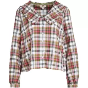 Image of Barbour Womens Shelly Top Cloud Check 8