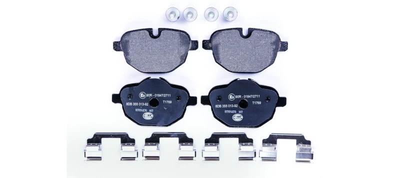 Image of HELLA Brake pad set HELLA 8DB 355 013-921
