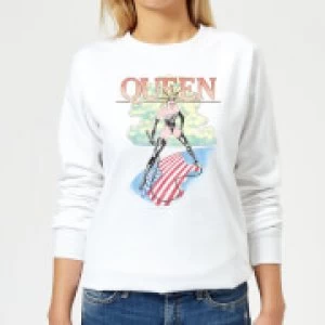 Image of Queen Vintage Tour Womens Sweatshirt - White - 3XL
