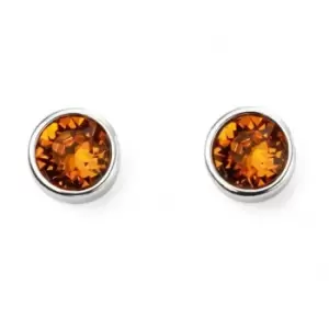 Image of Beginnings Sterling Silver Nov Birth Stone Earrings E5568