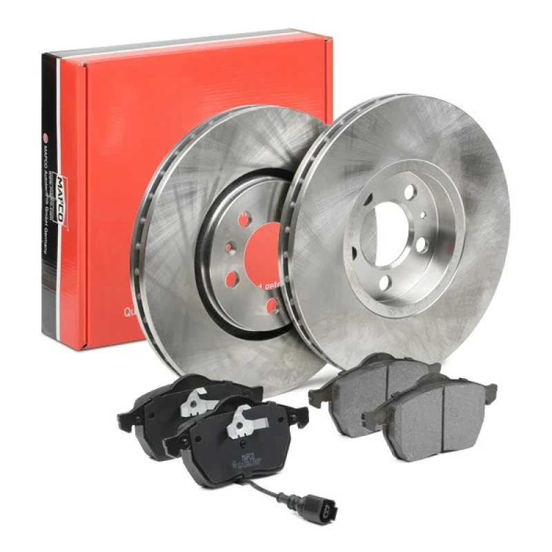 Image of MAPCO 47932 Brake disc and pads set Front Axle, Brake Disc Type: Vented Brake Set,disc brakes (3405)