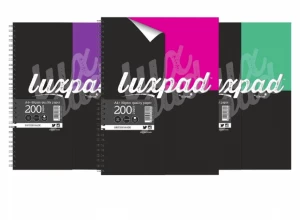 Image of Silvine Lux A4 Twinwire Flexicovered 200 Pages Notebook PK3
