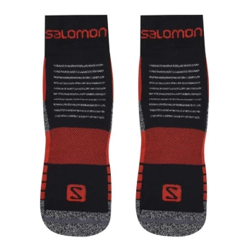 Image of Salomon Merino Low 2 Pack Walking Socks Mens - Black