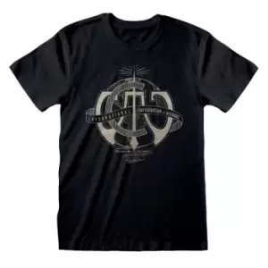 Image of Fantastic Beasts The Secrets of Dumbledore - International Confederation of Wizards Unisex Large T-Shirt - Black