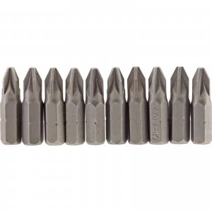 image of Draper Pozi Screwdriver Bit PZ2 25mm Pack of 10