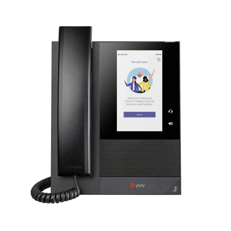 Image of Poly Poly CCX 400 Media Phone Teams Corded Telephone - Single