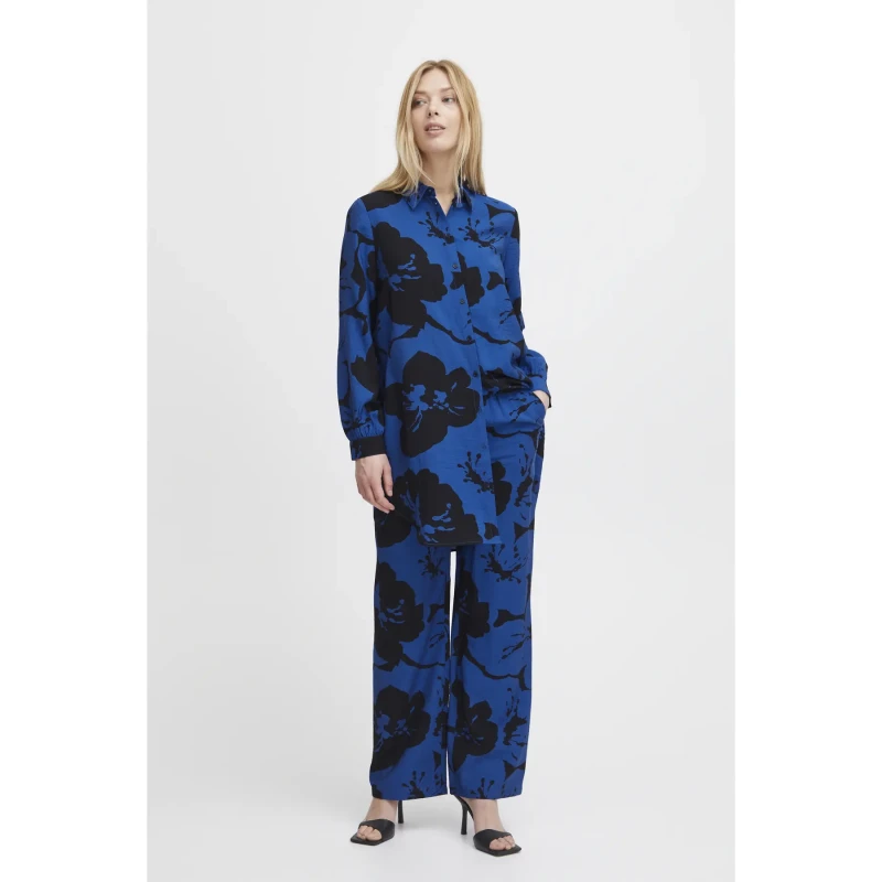 Image of b.Young Womens Trousers b.young Ibine AOP Bleu Female 36