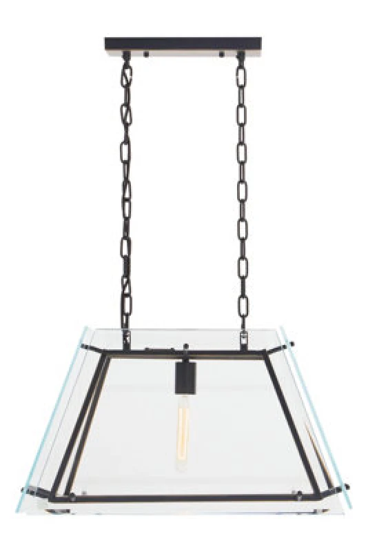 Image of Orsina Palasso Pendant Light, Gold, Black, Glass, Metal