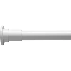 Image of Stick N Lock Long Shower Curtain Rod, White - White - Croydex
