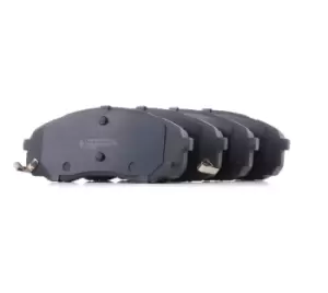 Image of RIDEX Brake pad set HYUNDAI,KIA 402B0445 581014HA00,581014HA01,581014HA10 581014HA50,581014HA60,581014DA00,581014DC00,581014DE00,581014HA00,581014HA01