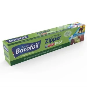 Image of Robert Dyas Bacofoil Medium Zipper Bags - 12 Pack