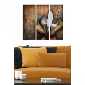 Image of MDF1195621 Multicolor Decorative MDF Painting (3 Pieces)